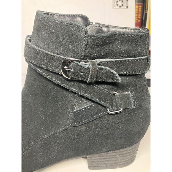 SoftMoc by College Waterproof Suede Black Ankle Boots Women’s Size 8M - Picture 10 of 13